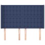 Headboard with blue fabric ears 147x16x118/128 cm by , Headboards and footboards - Ref: Foro24-3120018, Price: 114,56 €, Disc...