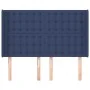 Headboard with blue fabric ears 147x16x118/128 cm by , Headboards and footboards - Ref: Foro24-3120018, Price: 109,83 €, Disc...