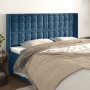 Kopfteil mit dunkelblauen Samtohren 163x16x118/128 cm von , Kopf- und Fußteile - Ref: Foro24-3120072, Preis: 144,27 €, Rabatt: %