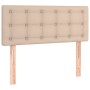 Kopfteil mit LED-Kunstleder in der Farbe Cappuccino, 80 x 5 x 78/88 cm von , Kopf- und Fußteile - Ref: Foro24-3121689, Preis:...
