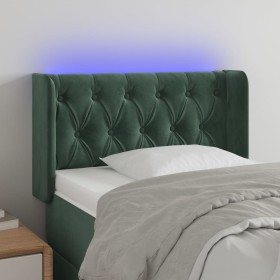 Dunkelgrünes Samtkopfteil mit LED 83x16x78/88 cm von , Kopf- und Fußteile - Ref: Foro24-3123605, Preis: 62,69 €, Rabatt: %