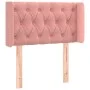 Cabecero con LED de terciopelo rosa 83x16x78/88 cm de , Cabeceros y pies de cama - Ref: Foro24-3123607, Precio: 67,41 €, Desc...