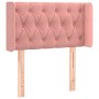 Rosa Samtkopfteil mit LED 83x16x78/88 cm von , Kopf- und Fußteile - Ref: Foro24-3123607, Preis: 65,11 €, Rabatt: %