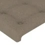 Cabecero con LED de tela gris taupe 147x16x78/88 cm de , Cabeceros y pies de cama - Ref: Foro24-3123672, Precio: 72,47 €, Des...