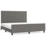 Estructura de cama con cabecero cuero sintético gris 160x200cm de , Camas y somieres - Ref: Foro24-3125583, Precio: 228,67 €,...