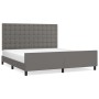 Estructura de cama con cabecero cuero sintético gris 160x200cm de , Camas y somieres - Ref: Foro24-3125583, Precio: 226,73 €,...