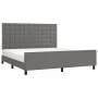 Estructura de cama con cabecero cuero sintético gris 160x200cm de , Camas y somieres - Ref: Foro24-3125583, Precio: 228,67 €,...