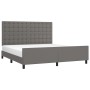 Estructura de cama con cabecero cuero sintético gris 160x200cm de , Camas y somieres - Ref: Foro24-3125583, Precio: 226,73 €,...