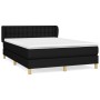 Box spring bed with black fabric mattress 140x200 cm by , Beds and slatted bases - Ref: Foro24-3127127, Price: 470,53 €, Disc...