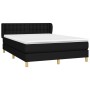 Box spring bed with black fabric mattress 140x200 cm by , Beds and slatted bases - Ref: Foro24-3127127, Price: 470,53 €, Disc...
