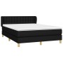 Boxspringbett mit schwarzer Stoffmatratze 140x190 cm von , Betten und Lattenroste - Ref: Foro24-3127119, Preis: 485,62 €, Rab...