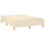 Box spring bed with cream fabric mattress 140x190 cm by , Beds and slatted bases - Ref: Foro24-3128842, Price: 498,50 €, Disc...