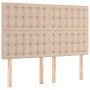Cama box spring con colchón cuero sintético capuchino 140x200cm de , Camas y somieres - Ref: Foro24-3129038, Precio: 519,77 €...