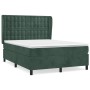 Boxspringbett mit dunkelgrüner Samtmatratze 140x190 cm von , Betten und Lattenroste - Ref: Foro24-3129450, Preis: 553,50 €, R...