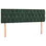 Cama box spring con colchón terciopelo verde oscuro 140x190 cm de , Camas y somieres - Ref: Foro24-3131138, Precio: 466,46 €,...