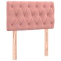 Box spring bed with pink velvet mattress 80x200 cm by , Beds and slatted bases - Ref: Foro24-3131110, Price: 306,36 €, Discou...
