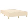 Box spring bed with cream fabric mattress 140x190 cm by , Beds and slatted bases - Ref: Foro24-3132310, Price: 512,48 €, Disc...