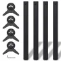 Table legs adjustable in 4 heights black 710 mm by vidaXL, Table legs - Ref: Foro24-242139, Price: 51,88 €, Discount: %