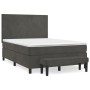 Boxspringbett mit dunkelgrauer Samtmatratze 140x200 cm von , Betten und Lattenroste - Ref: Foro24-3137726, Preis: 526,16 €, R...