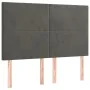 Box spring bed with dark gray velvet mattress 140x200 cm by , Beds and slatted bases - Ref: Foro24-3137726, Price: 497,58 €, ...