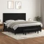 Box spring bed with black velvet mattress 200x200 cm by , Beds and slatted bases - Ref: Foro24-3137745, Price: 745,69 €, Disc...