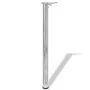 4 height-adjustable table legs 870 mm chrome color by vidaXL, Table legs - Ref: Foro24-242134, Price: 61,60 €, Discount: %