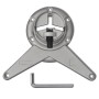 4 height-adjustable table legs 870 mm chrome color by vidaXL, Table legs - Ref: Foro24-242134, Price: 58,20 €, Discount: %