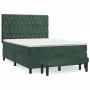 Box spring bed with dark green velvet mattress 140x200 cm by , Beds and slatted bases - Ref: Foro24-3138028, Price: 580,24 €,...