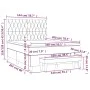 Boxspringbett mit dunkelgrüner Samtmatratze 140x200 cm von , Betten und Lattenroste - Ref: Foro24-3138028, Preis: 580,24 €, R...