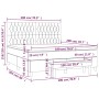 Box spring bed with light gray velvet mattress 180x200 cm by , Beds and slatted bases - Ref: Foro24-3138037, Price: 652,13 €,...