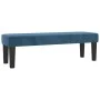 Box spring bed with dark blue velvet mattress 140x200 cm by , Beds and slatted bases - Ref: Foro24-3138089, Price: 519,90 €, ...