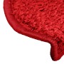Felpudos para escaleras 15 unidades 65x21x4 cm Rojo