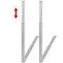 2 Telescopic Table Legs 710mm-1100mm (Polished Nickel Color) by vidaXL, Table legs - Ref: Foro24-242152, Price: 56,00 €, Disc...