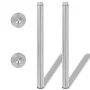 2 Telescopic Table Legs 710mm-1100mm (Polished Nickel Color) by vidaXL, Table legs - Ref: Foro24-242152, Price: 56,00 €, Disc...