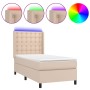 Boxspringbett LED-Matratze Cappuccino Kunstleder 80x200 cm von , Betten und Lattenroste - Ref: Foro24-3139354, Preis: 326,88 ...