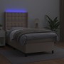 Boxspringbett LED-Matratze Cappuccino Kunstleder 80x200 cm von , Betten und Lattenroste - Ref: Foro24-3139354, Preis: 326,88 ...