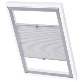 White pleated blind M08/308 by vidaXL, Blinds and blinds - Ref: Foro24-131312, Price: 36,40 €, Discount: %