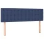 Box spring bed with blue fabric mattress 140x200 cm by , Beds and slatted bases - Ref: Foro24-3140383, Price: 428,52 €, Disco...