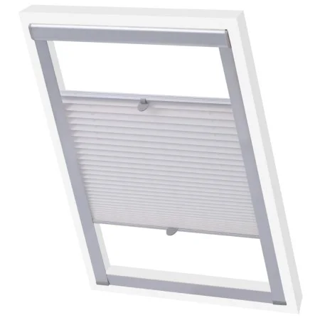 White pleated blind P06/406 by vidaXL, Blinds and blinds - Ref: Foro24-131313, Price: 27,16 €, Discount: %