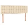 Box spring bed with cream fabric mattress 140x200 cm by , Beds and slatted bases - Ref: Foro24-3140942, Price: 431,32 €, Disc...