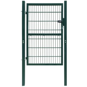 Grünes individuelles 2D-Zauntor 106x190 cm von vidaXL, Gartentore - Ref: Foro24-141750, Preis: 200,38 €, Rabatt: %