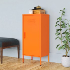 Armario de almacenamiento acero naranja 42,5x35x101,5 cm