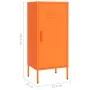 Aufbewahrungsschrank aus orangefarbenem Stahl, 42,5 x 35 x 101,5 cm von , Schließfächer und Lagerschränke - Ref: Foro24-33619...