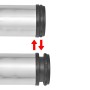 4 höhenverstellbare Tischbeine 1100 mm, Farbe Nickel poliert von vidaXL, Tischbeine - Ref: Foro24-242147, Preis: 65,62 €, Rab...