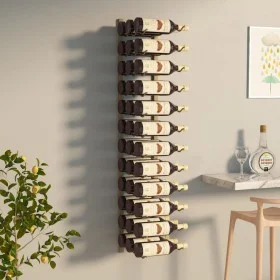 Wandweinregal für 36 goldene Eisenflaschen von , Weinregale - Ref: Foro24-340888, Preis: 59,59 €, Rabatt: %