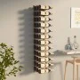 Wall wine rack for 36 golden iron bottles by , Wine racks - Ref: Foro24-340888, Price: 59,59 €, Discount: %