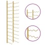 Wall wine rack for 36 golden iron bottles by , Wine racks - Ref: Foro24-340888, Price: 60,73 €, Discount: %