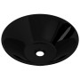 Round Black Ceramic Washbasin by vidaXL, Sinks - Ref: Foro24-141927, Price: 62,10 €, Discount: %