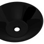 Round Black Ceramic Washbasin by vidaXL, Sinks - Ref: Foro24-141927, Price: 62,10 €, Discount: %