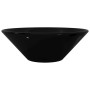 Round Black Ceramic Washbasin by vidaXL, Sinks - Ref: Foro24-141927, Price: 62,10 €, Discount: %